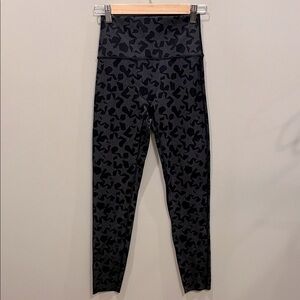 aerie Star Print Grey Black Leggings Size Medium